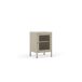 Mesita de noche Felix con puerta diseño industrial moderno 40 Mesita de noche Felix con puerta diseño industrial moderno 40 Beige