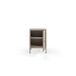 Mesita de noche Felix con puerta diseño industrial moderno 40 Mesita de noche Felix con puerta diseño industrial moderno 40 Beige