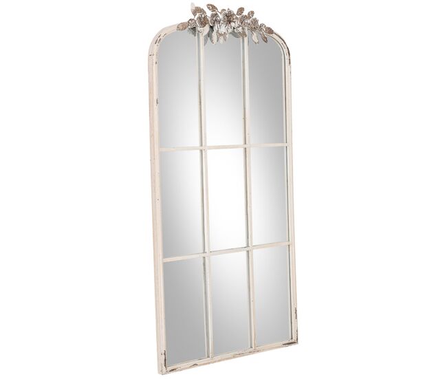 Espejo de madera blanco 61x5x114h cm