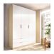 Armario ropero 3 puertas 2 cajones para dormitorio moderno 136 Armario ropero 3 puertas 2 cajones para dormitorio moderno 136 Blanco