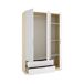 Armario ropero 3 puertas 2 cajones para dormitorio moderno 136 Armario ropero 3 puertas 2 cajones para dormitorio moderno 136 Blanco