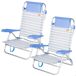Aktive - Pack 2 sillas playa aluminio y textileno asas de mano Aktive - Pack 2 sillas playa aluminio y textileno asas de mano Azul Claro