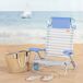 Aktive - Pack 2 sillas playa aluminio y textileno asas de mano Aktive - Pack 2 sillas playa aluminio y textileno asas de mano Azul Claro