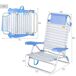 Aktive - Pack 2 sillas playa aluminio y textileno asas de mano Aktive - Pack 2 sillas playa aluminio y textileno asas de mano Azul Claro