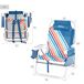Aktive - Pack 2 sillas playa multiposición con mochila Aktive - Pack 2 sillas playa multiposición con mochila Multicolor