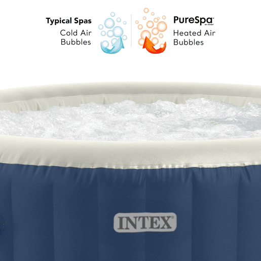 INTEX Spa inflável para 2 a 4 pessoas com massagem de bolhas, azul