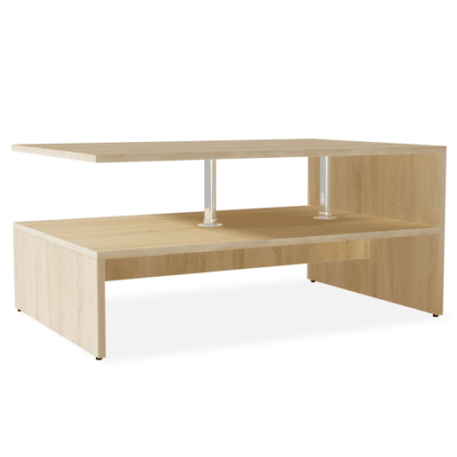Mesa de Centro, Mesa baixa, derivados de madeira 90x59x42 cm cor carvalho Mesa de Centro, Mesa baixa, derivados de madeira 90x59x42 cm cor carvalho