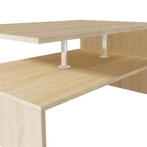 Mesa de Centro, Mesa baixa, derivados de madeira 90x59x42 cm cor carvalho Mesa de Centro, Mesa baixa, derivados de madeira 90x59x42 cm cor carvalho