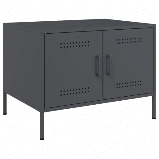 Mesa de Centro, Mesa baixa, 68x50x50,5 cm aço antracite