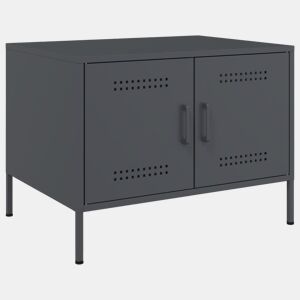 Mesa de Centro, Mesa baixa, 68x50x50,5 cm aço antracite