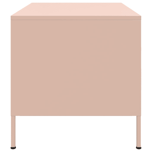 Mesa de Centro, Mesa baixa, 68x50x50,5 cm aço rosa Mesa de Centro, Mesa baixa, 68x50x50,5 cm aço rosa