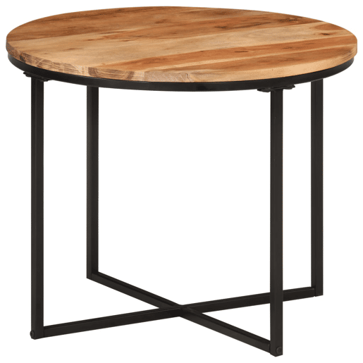 Mesa de Centro, Mesa baixa, 55x55x45 cm madeira de acácia maciça e ferro Mesa de Centro, Mesa baixa, 55x55x45 cm madeira de acácia maciça e ferro