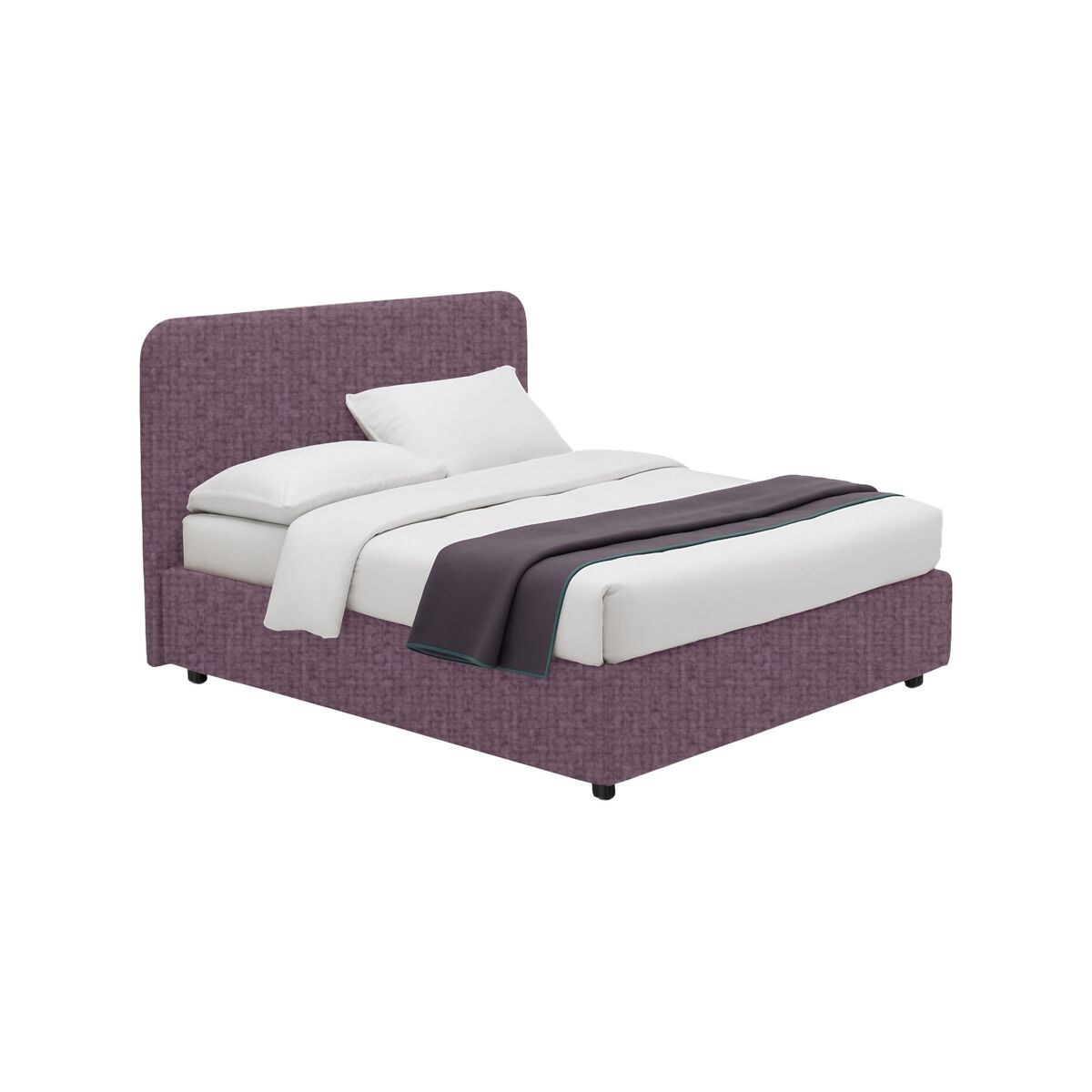 Cama Individual Desenfundable de Tela 206x107 Lila