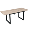 Mesa de jantar extensível retangular 140-180máx cm de mdf,natural