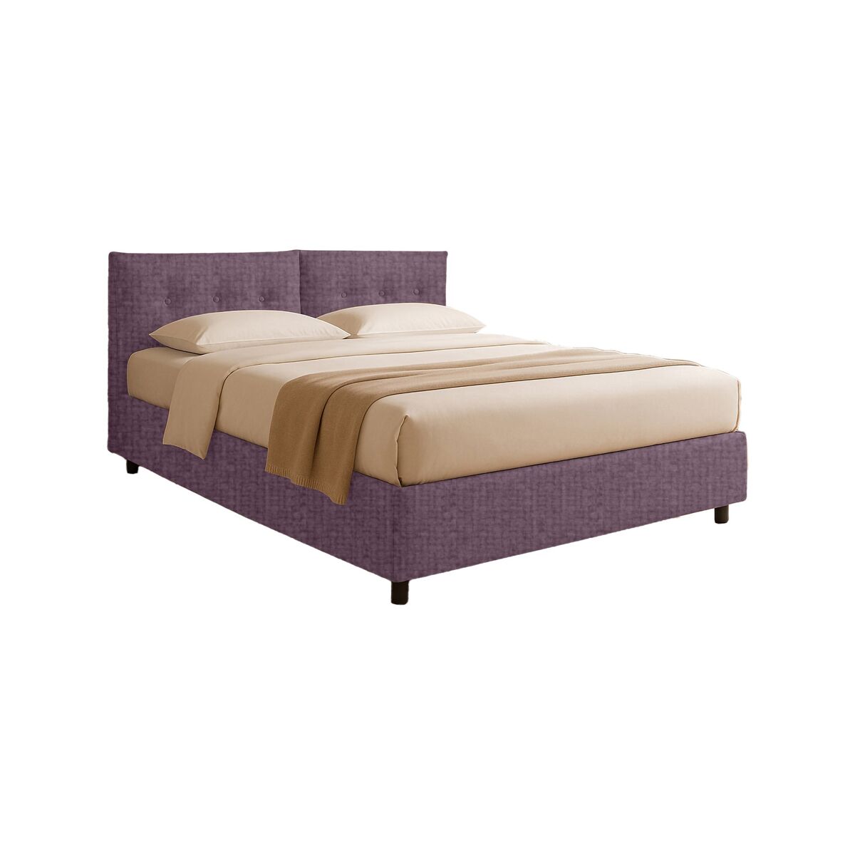 Cama Individual Desenfundable de Tela 202x106 Lila
