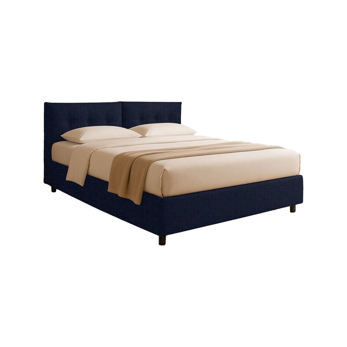 Cama Individual Desenfundable de Tela 202x106 Violeta