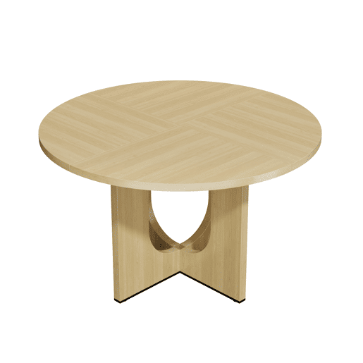 Mesa de jantar fixa redonda 120 cm de mdf,carvalho Mesa de jantar fixa redonda 120 cm de mdf,carvalho