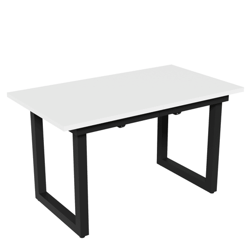 Mesa de jantar extensível retangular 140-180máx cm de mdf,branco
