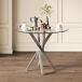 Mesa de comedor fija redonda Mesa de comedor fija redonda Plateado