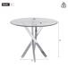 Mesa de comedor fija redonda Mesa de comedor fija redonda Plateado