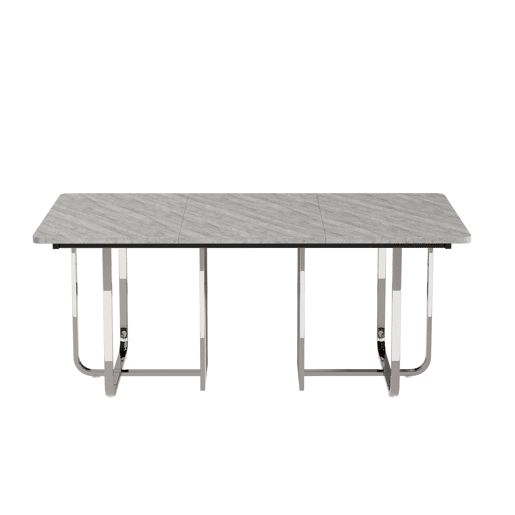 Mesa de jantar fixa retangular 180 cm de mdf,cinza Mesa de jantar fixa retangular 180 cm de mdf,cinza
