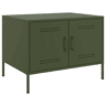 Mesa de Centro, Mesa baixa, 68x50x50,5 cm aço verde azeitona