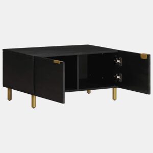 Mesa de Centro, Mesa baixa, 80x80x40 cm derivados de madeira preto