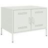 Mesa de Centro, Mesa baixa, 68x50x50,5 cm aço branco
