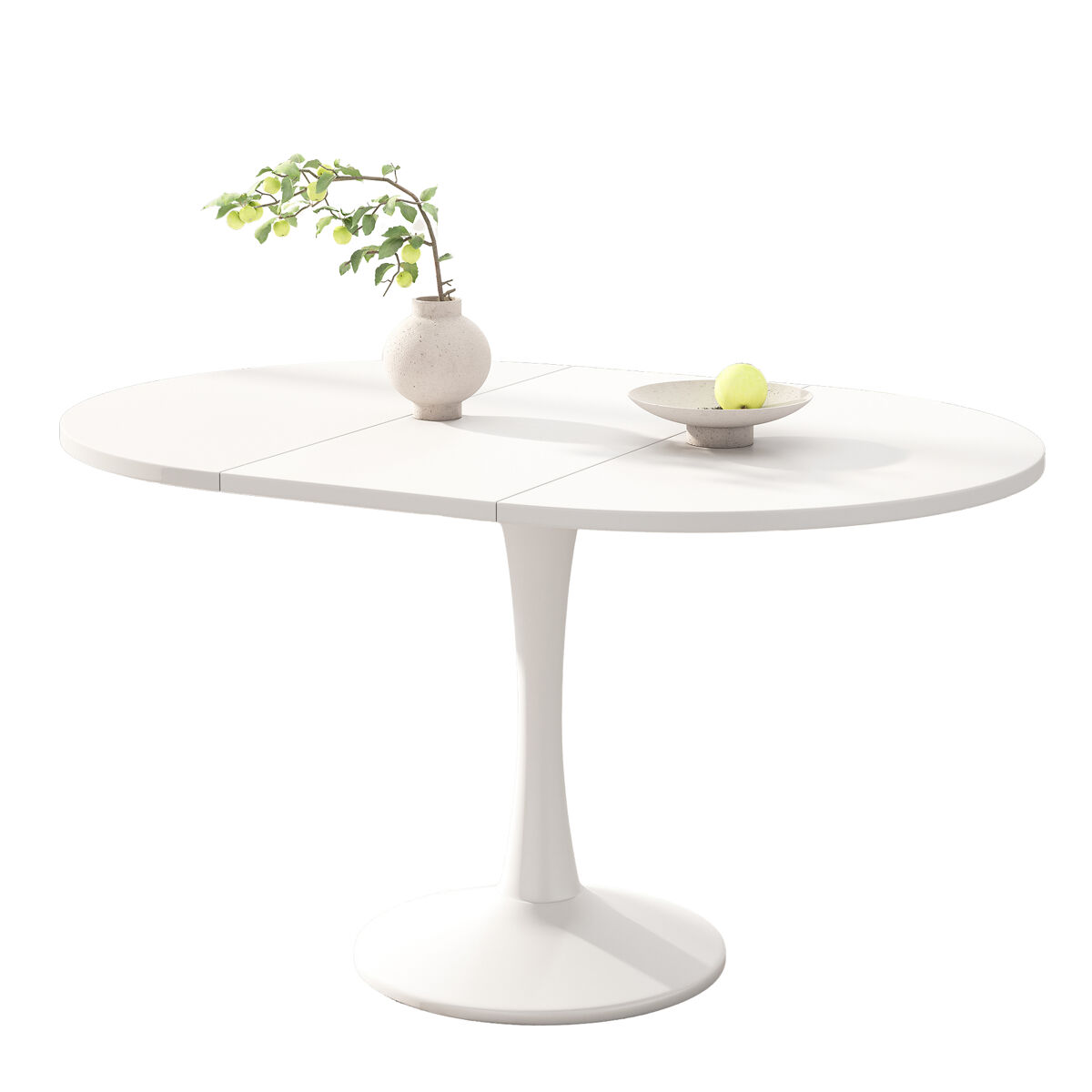 Mesa de comedor extensible redonda 100x100
