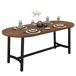 Mesa de comedor fija ovalada 180x80 Mesa de comedor fija ovalada 180x80 Negro