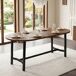 Mesa de comedor fija ovalada 180x80 Mesa de comedor fija ovalada 180x80 Negro