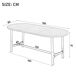 Mesa de comedor fija ovalada 180x80 Mesa de comedor fija ovalada 180x80 Negro