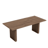 Mesa de jantar extensível retangular 140-200máx cm de mdf,noz