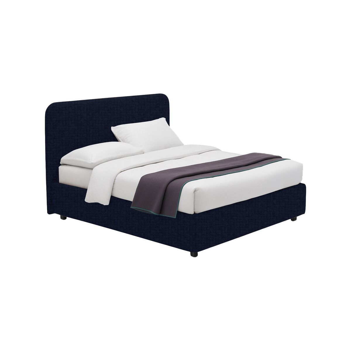 Cama Individual Desenfundable de Tela 206x107 Violeta