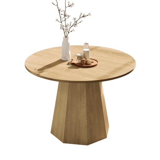 Mesa de jantar fixa redonda 120 cm de mdf,carvalho Mesa de jantar fixa redonda 120 cm de mdf,carvalho