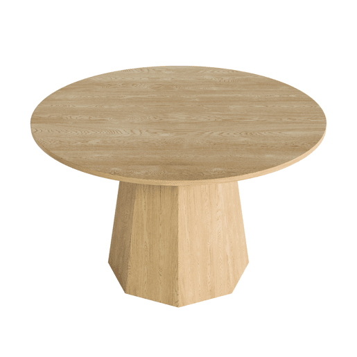 Mesa de jantar fixa redonda 120 cm de mdf,carvalho Mesa de jantar fixa redonda 120 cm de mdf,carvalho