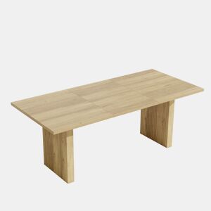 Mesa de jantar extensível retangular 140-200máx cm de mdf,carvalho