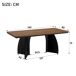 Mesa de comedor fija rectangular Mesa de comedor fija rectangular Nogal