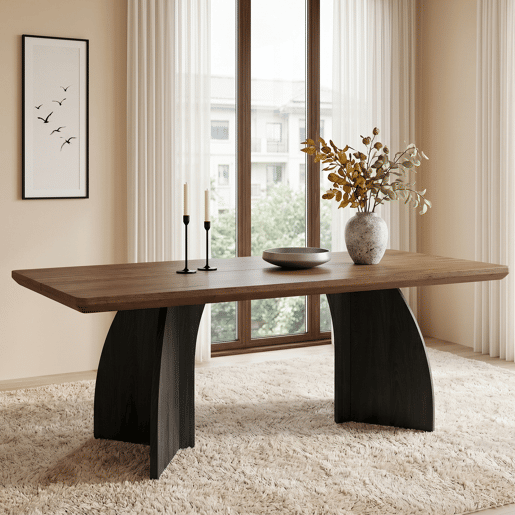 Mesa de jantar fixa retangular 160 cm de mdf,noz Mesa de jantar fixa retangular 160 cm de mdf,noz