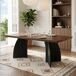 Mesa de comedor fija rectangular Mesa de comedor fija rectangular Nogal