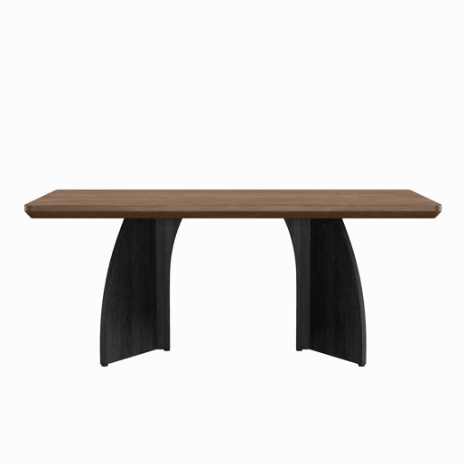 Mesa de jantar fixa retangular 160 cm de mdf,noz Mesa de jantar fixa retangular 160 cm de mdf,noz