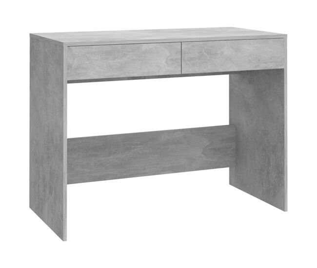 Escritorio drom 2 cajones gris oscuro 76,5x101x50 cm