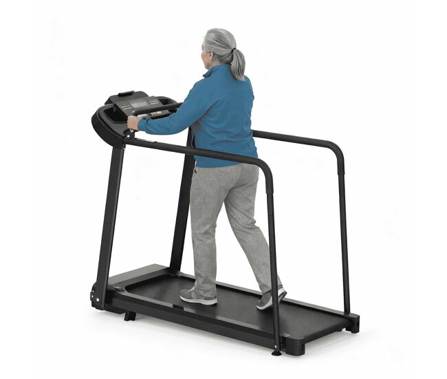 Cinta de correr 120 kg - inclinación ajustable, walking pad con app para entrenamiento en casa y seniors - negro