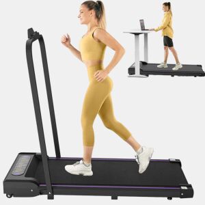Passadeira dobrável de 120 cm - Walking Pad com motor de 2,5 HP, até 8 kmh, para casa e escritório - Preto