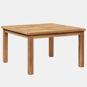 Mesa de Centro, Mesa baixa, Castanho 60 x 60 x 36 cm Madeira de Teca Sólida