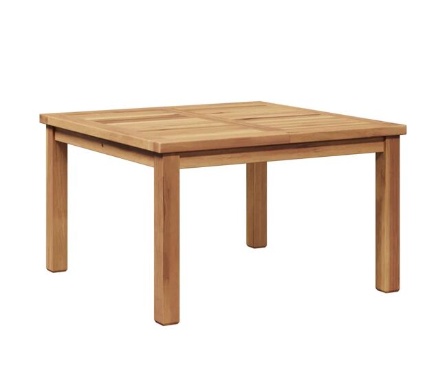 Mesa de café - mesa de centro - mesa baja marrón 60 x 60 x 36 cm madera de teca maciza