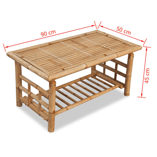 Mesa de Centro, Mesa baixa, 90x50x45 cm bambu Mesa de Centro, Mesa baixa, 90x50x45 cm bambu