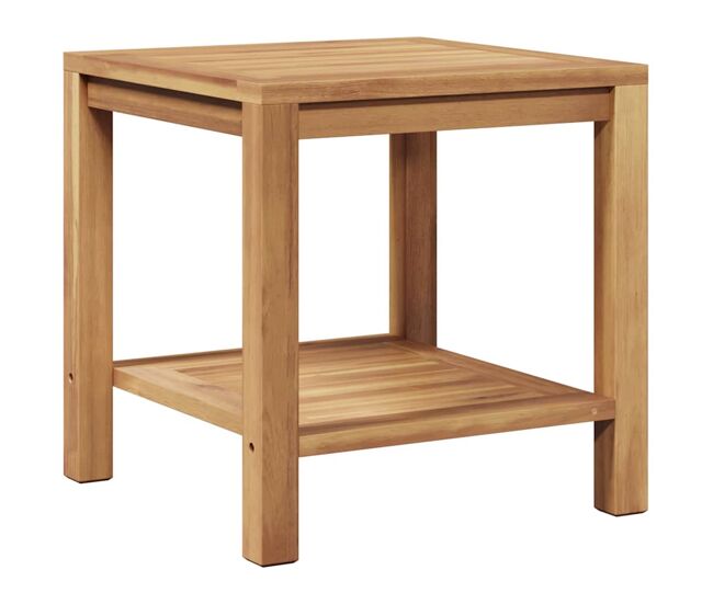 Mesa de café - mesa de centro - mesa baja marrón 45 x 45 x 45 cm madera de teca maciza