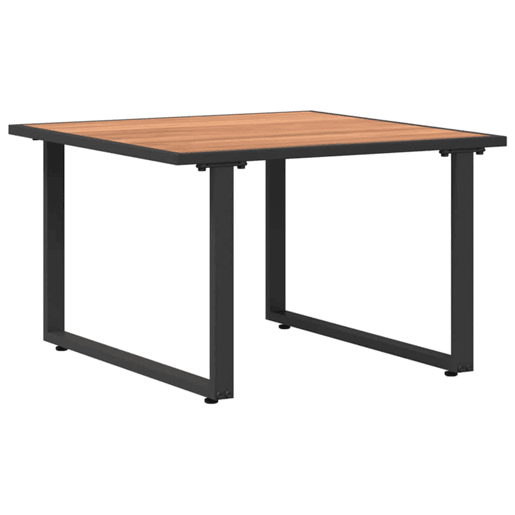Mesa de Centro, Mesa baixa, Preto e Marrom 55 x 55 x 35 cm