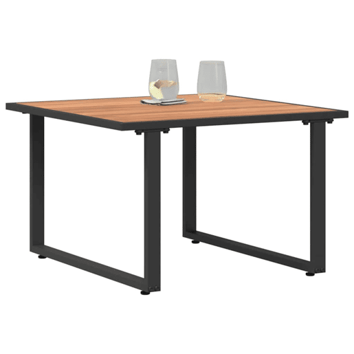 Mesa de Centro, Mesa baixa, Preto e Marrom 55 x 55 x 35 cm